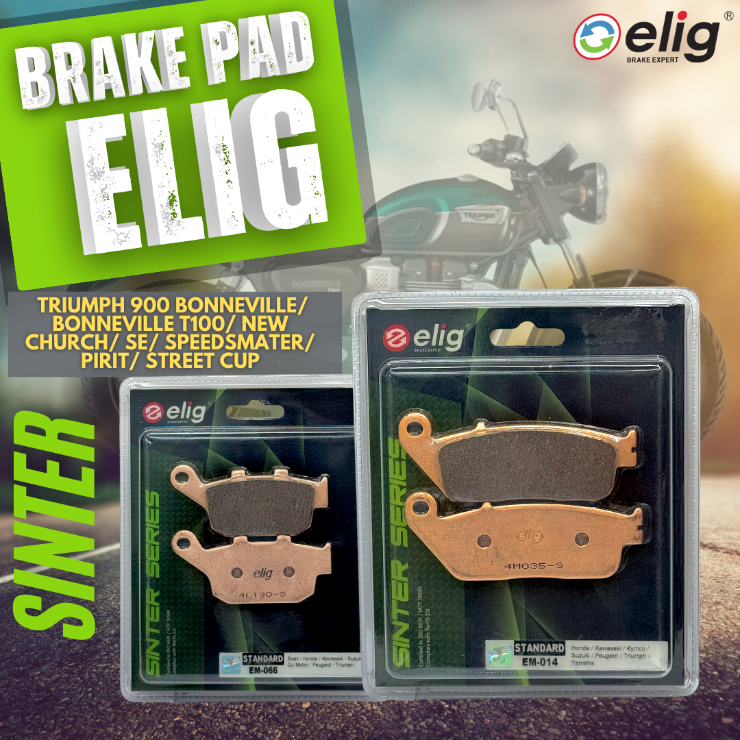 Bố thắng Elig Sinter dành cho xe TRIUMPH 900 bonneville(Trước EM-014, Sau EM-066)
