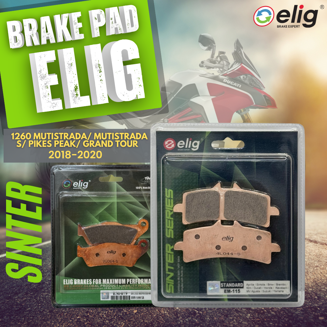 Bố thắng Elig Sinter dành cho xe Ducati 1260 MUTISTRADA_ MUTISTRADA S_PIKES PEAK_D-AIR (Trước EM-115, Sau EM-079)