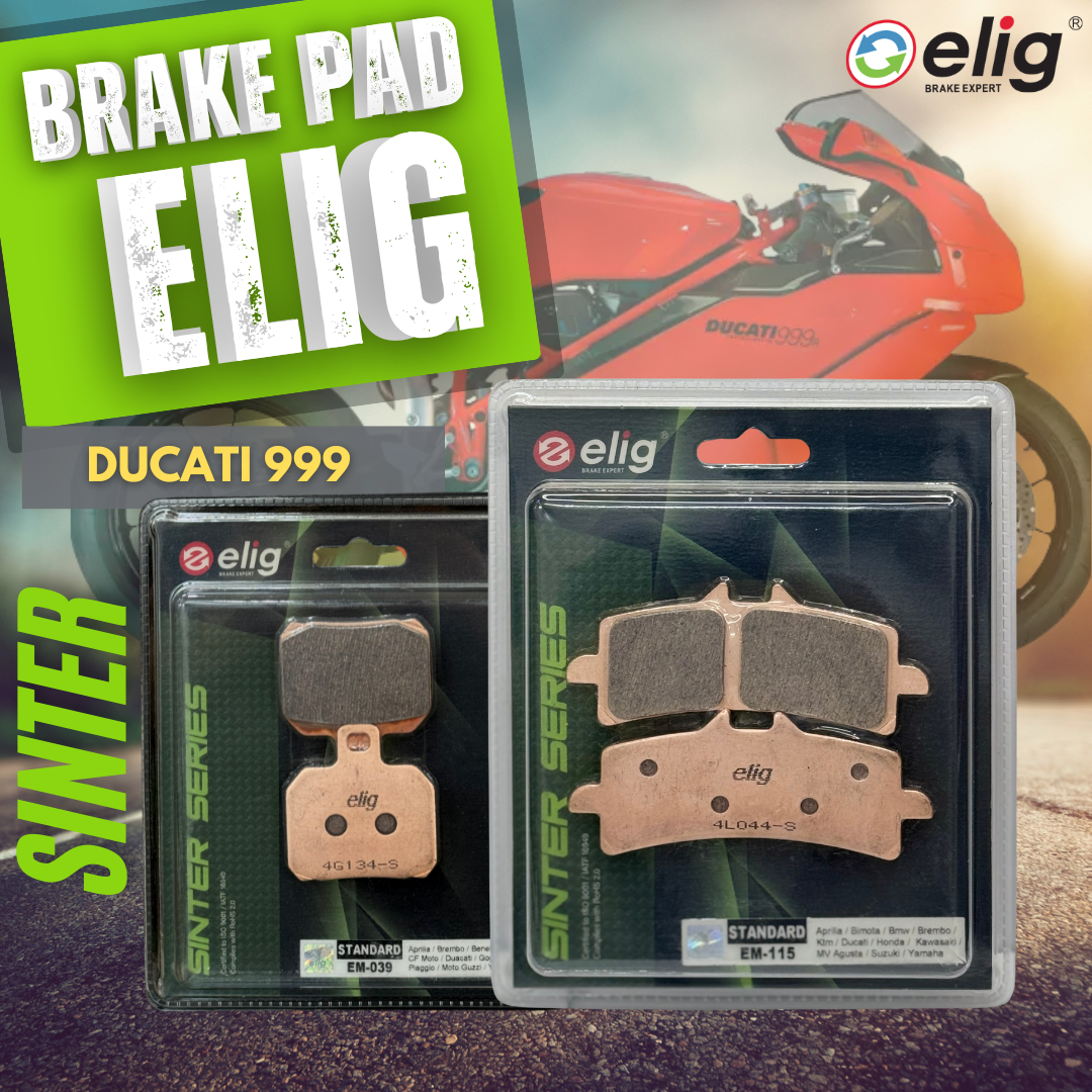Bố thắng Elig Sinter dành cho xe DUCATI 999 (Trước EM-115, Sau EM-039)
