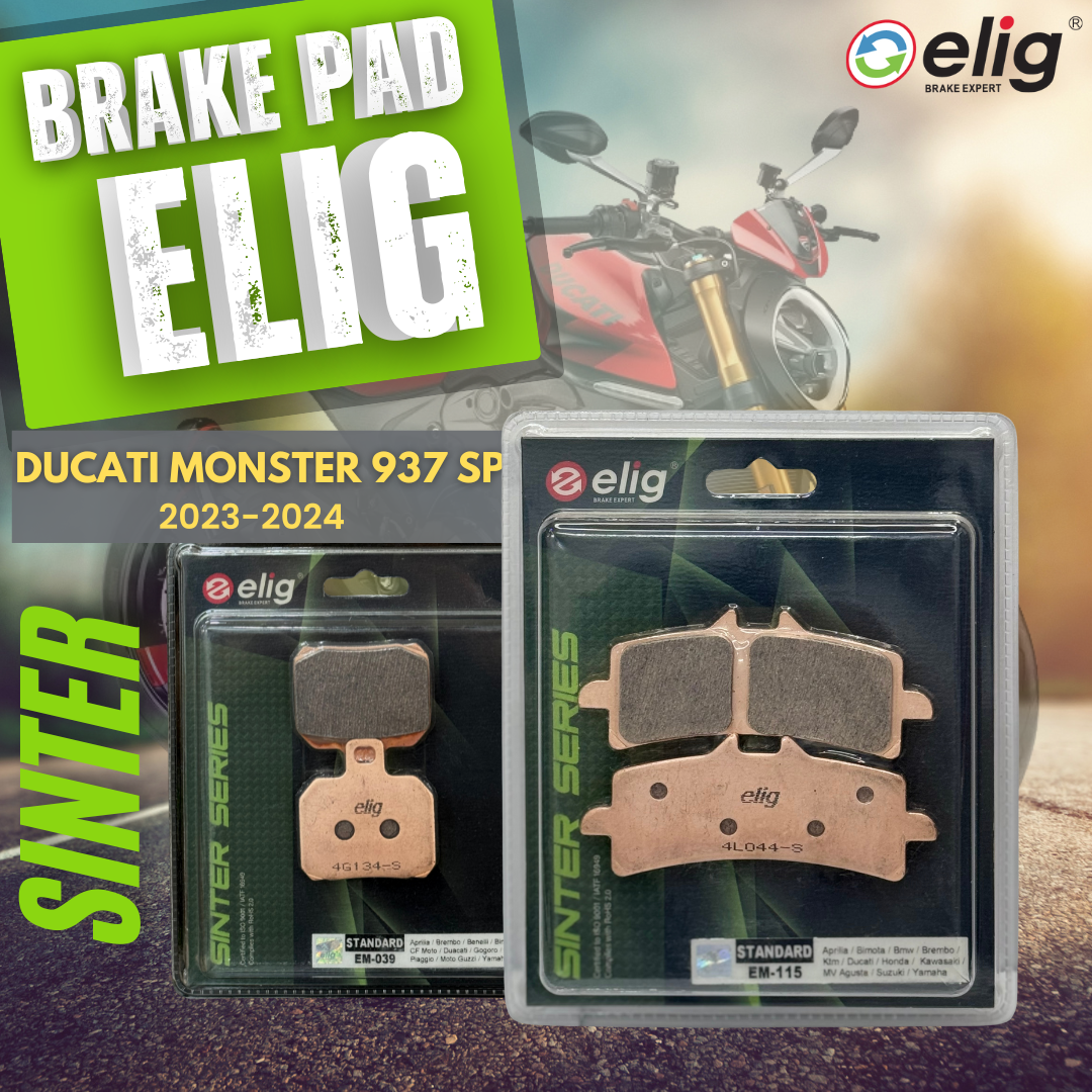 Bố thắng Elig Sinter dành cho xe DUCATI MONSTER 937 SP 2023-2024