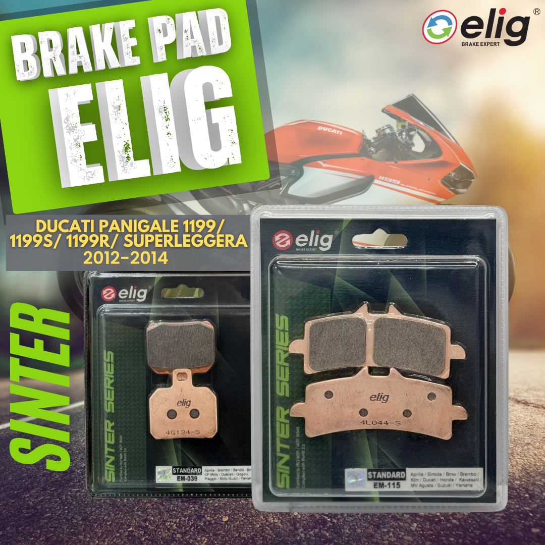 Bố thắng Elig Sinter dành cho xe DUCATI PANIGALE 1199 