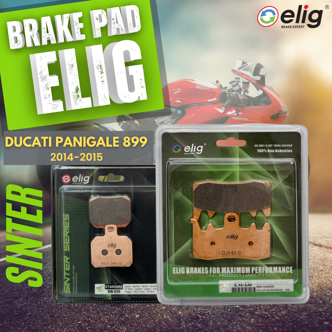 Bố thắng Elig Sinter dành cho xe DUCATI PANIGALE 899 2014-2015 (Trước EM- 336, Sau EM-039 )