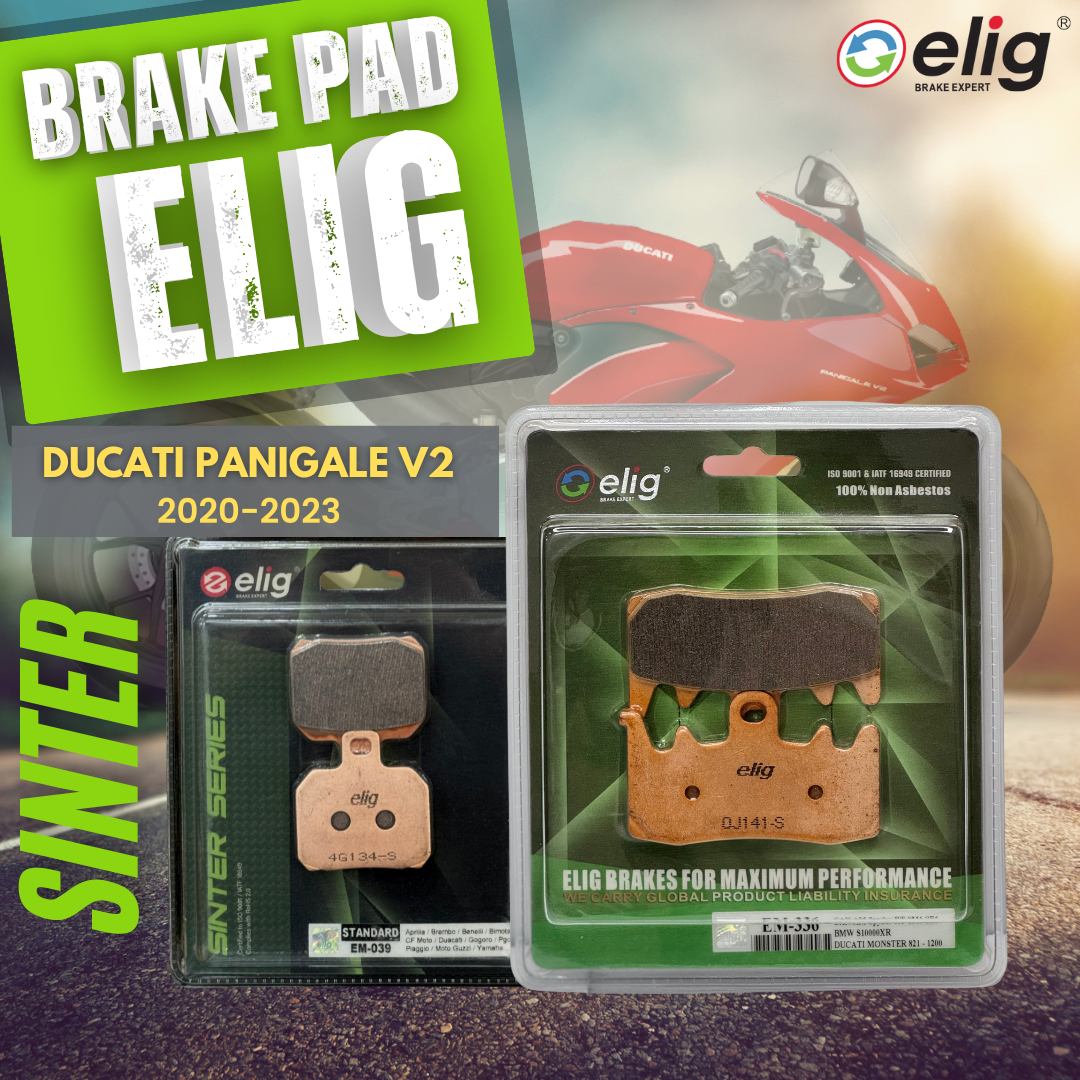 Bố thắng Elig Sinter dành cho xe DUCATI 955 PANIGALE V2 (Trước EM-336, Sau EM-039)