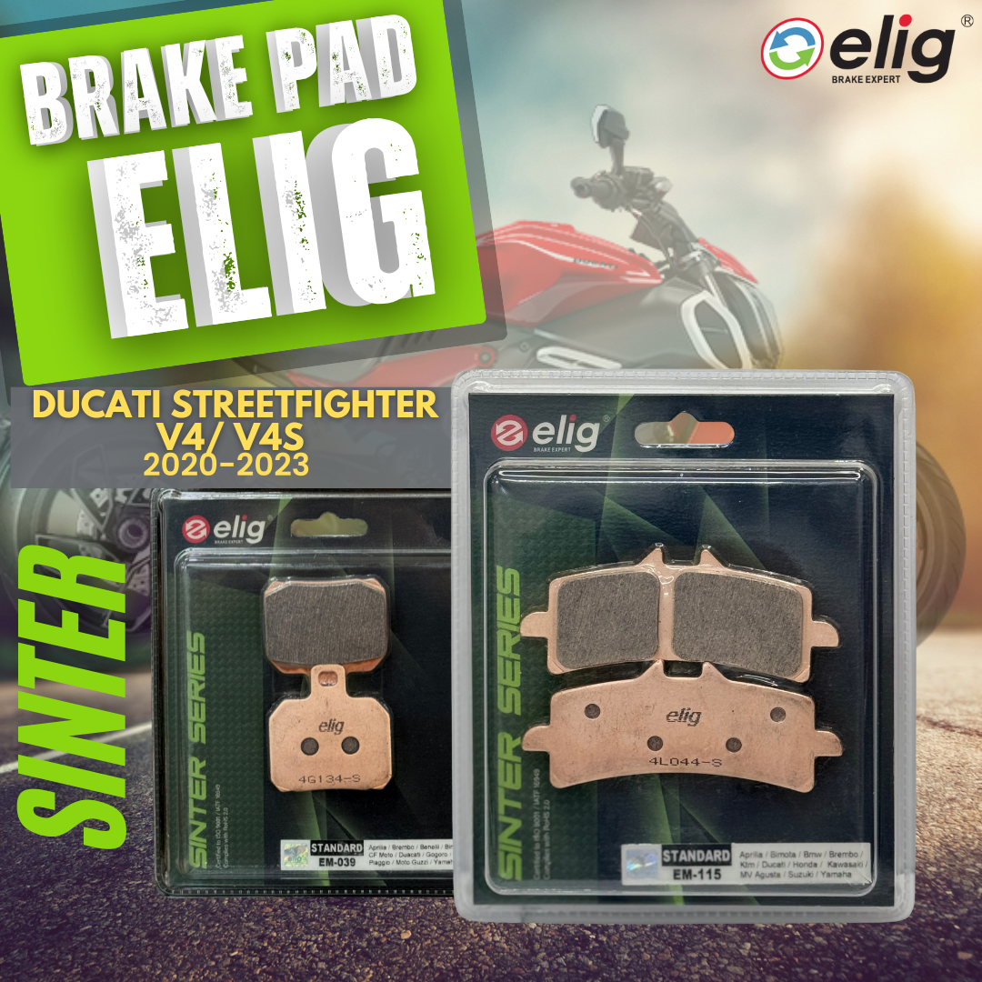 Bố thắng Elig Sinter dành cho xe Ducati STREET FIGHTER V4 S