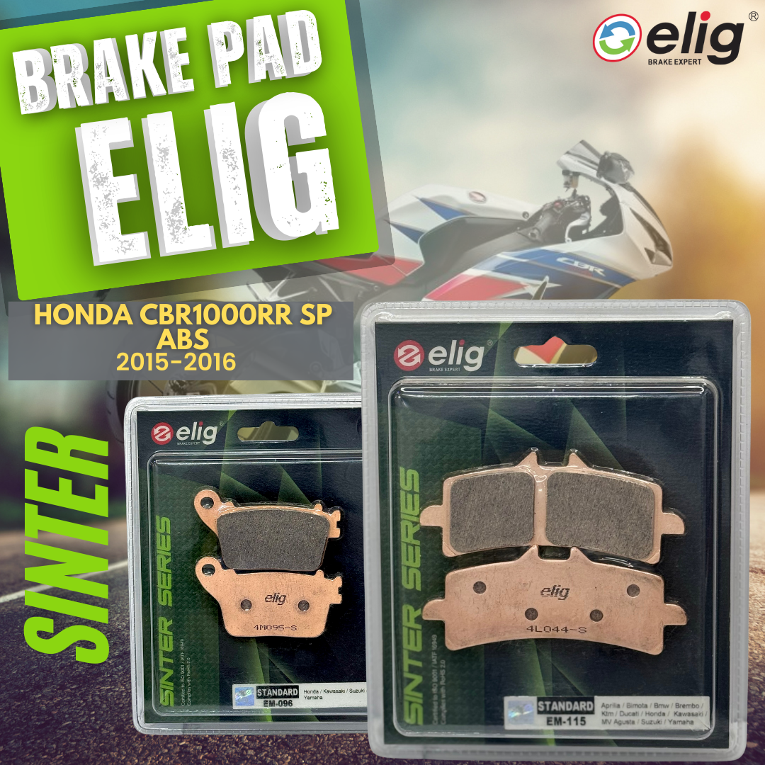 Bố Thắng Elig HONDA CBR1000RR SP ABS 2015-2016 (Trước EM-115, Sau EM-096)