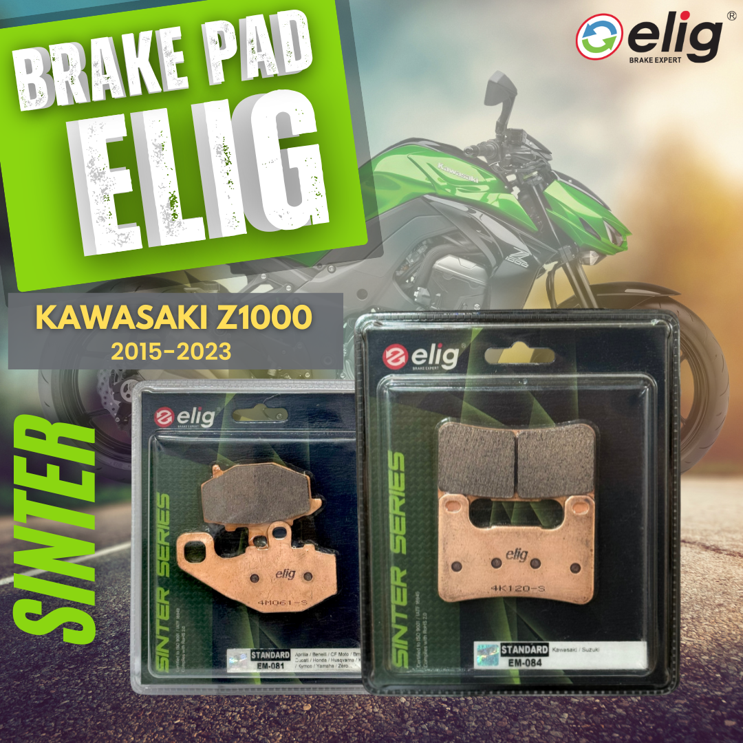 Bố Thắng Elig dành cho xe KAWASAKI Z1000 2015-2023 (Trước EM-084, Sau EM-081)