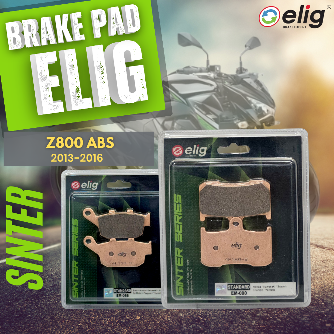 Bố thắng Elig Sinter dành cho xe KAWASAKI Z800 ABS 2013-2016 (Trước EM- 090, Sau EM-066)
