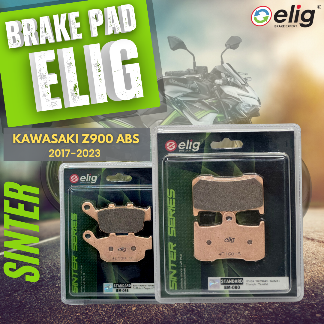 Bố thắng Elig Sinter dành cho xe KAWASAKI Z900 ABS 2017-2023 (Trước EM-090, Sau  EM-066)