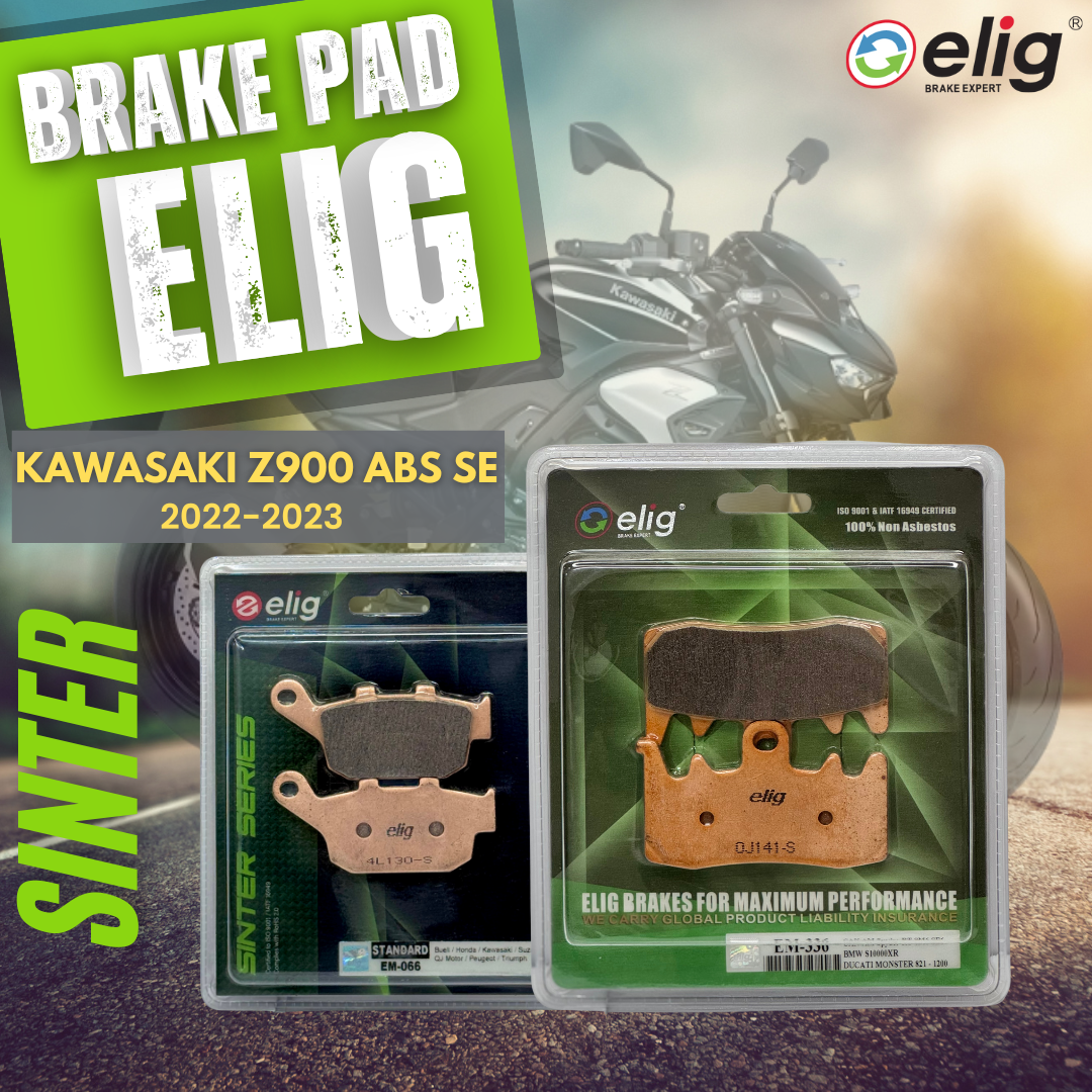 Bố thắng Elig Sinter dành cho xe KAWASAKI Z900 SE ABS 2022-2023 (Trước 336, Sau EM-066 )