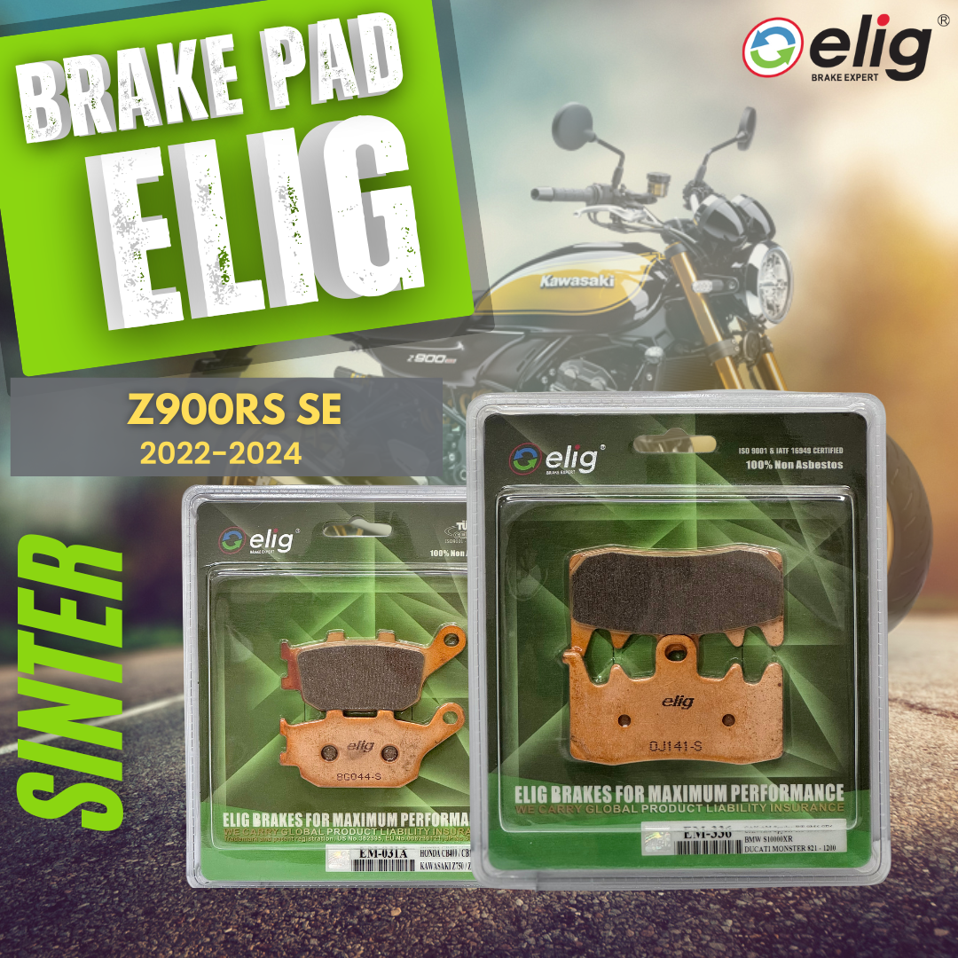 Bố thắng Elig Sinter dành cho xe KAWASAKI Z900RS SE 2022-2024 (Trước EM- 336, Sau EM-031)