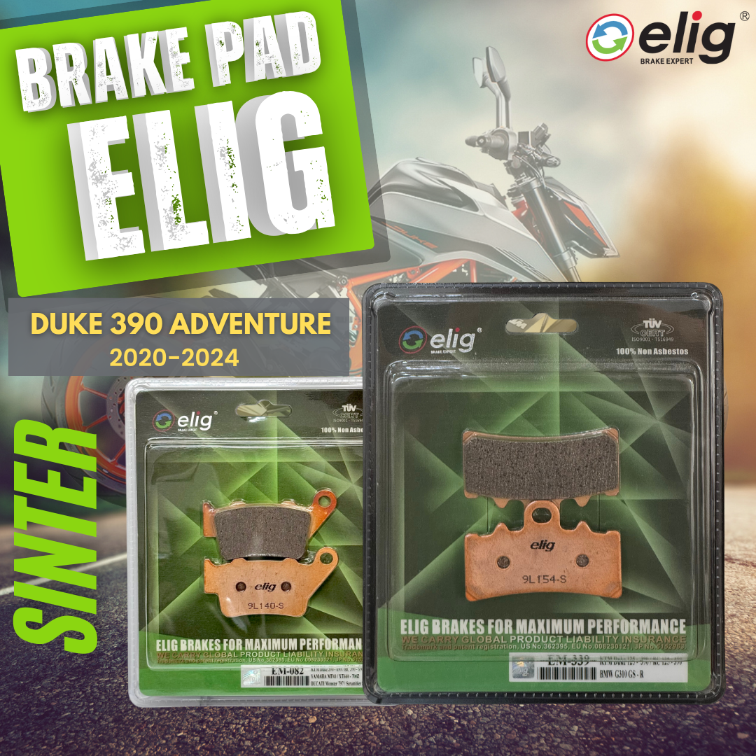 Bố thắng Elig Sinter dành cho xe KTM ADV 390 (Trước EM-339, Sau EM-082)