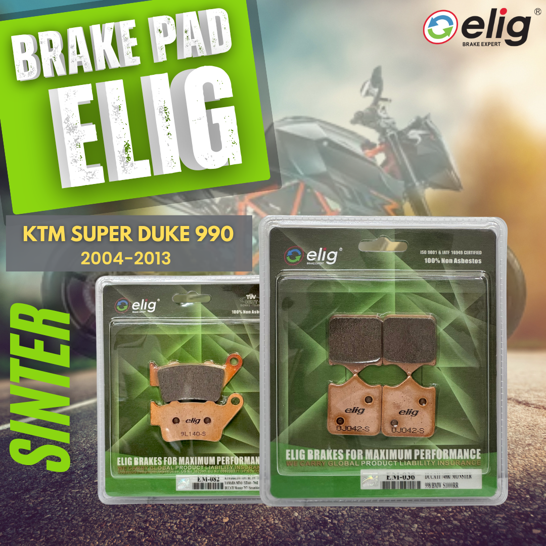 Bố thắng Elig Sinter dành cho xe KTM SUPER DUKE 990 2004-2013