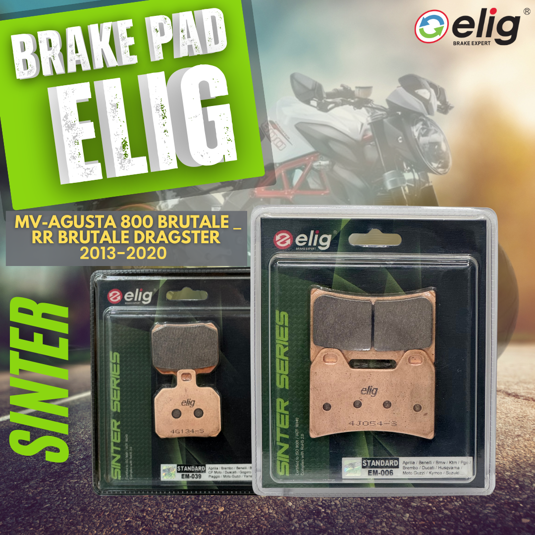 Bố thắng Elig Sinter dành cho xe MV AGUSTAR 800 BRUTALE_ RR_ DRAGSTER 2013-2020