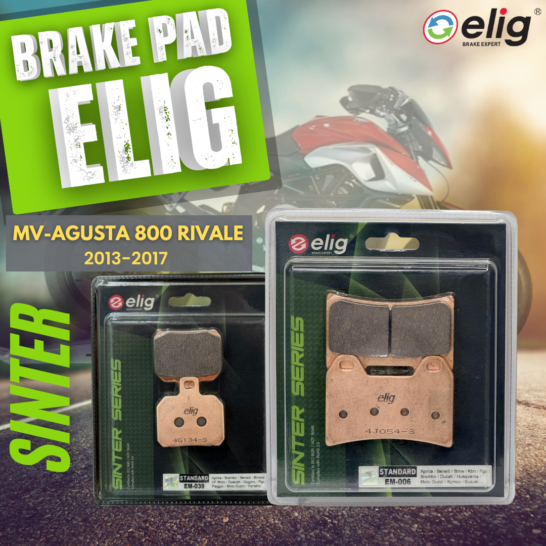 Bố thắng Elig Sinter dành cho xe MV AGUSTAR 800 RIVALE (Trước EM- 006, Sau EM-039 )