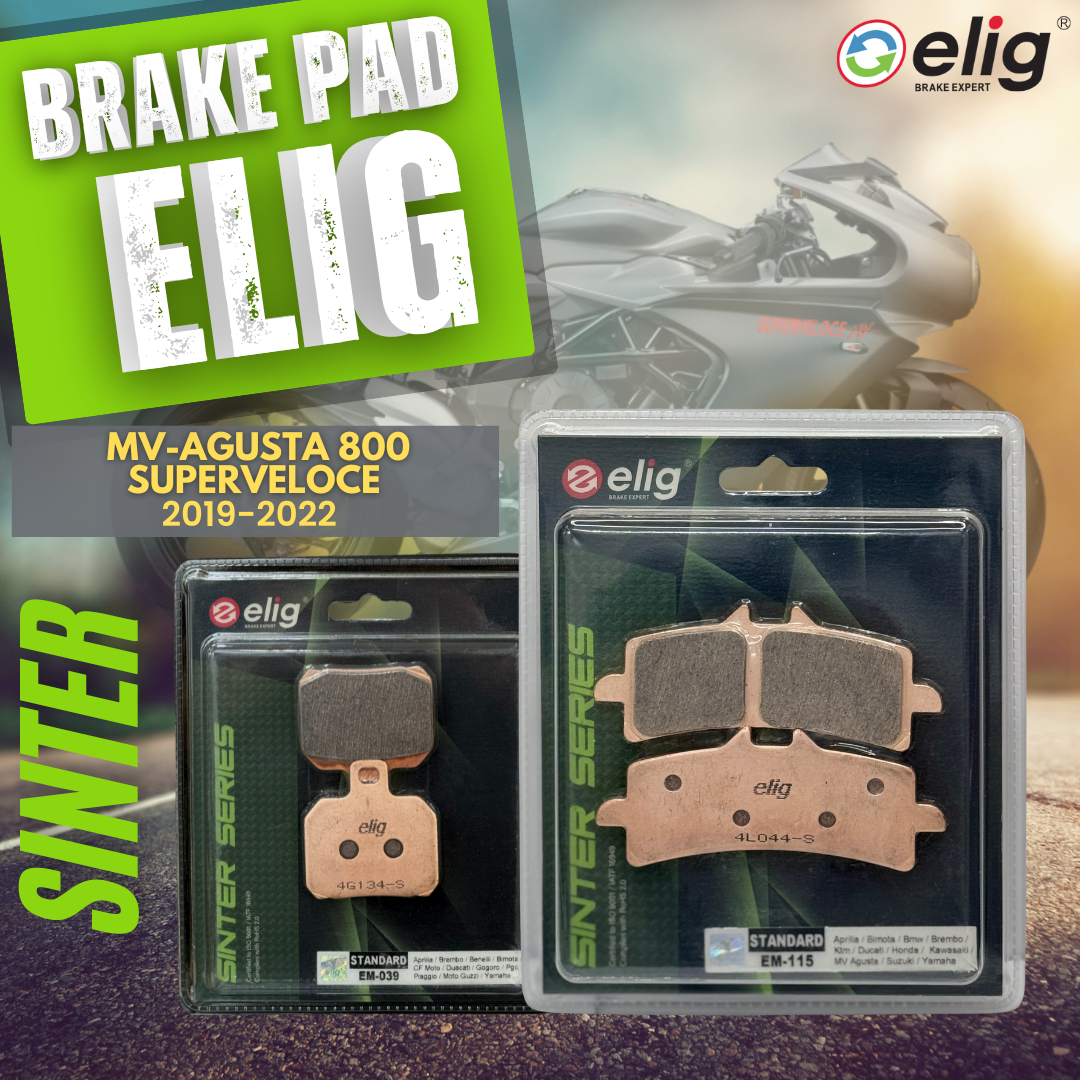 Bố thắng Elig Sinter dành cho xe MV AGUSTAR 800 SUPERVEIOCE