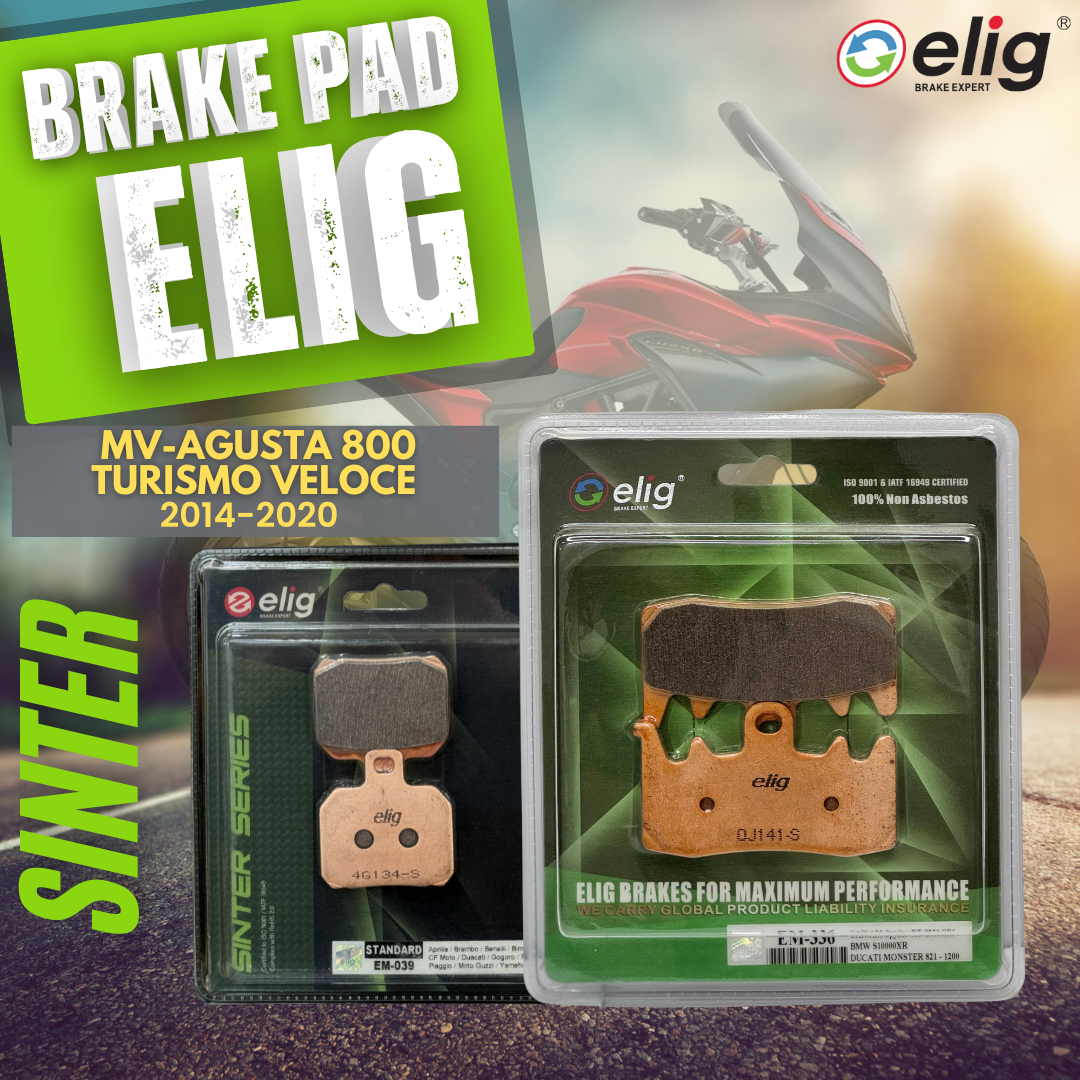 Bố thắng Elig Sinter dành cho xe MV AGUSTAR 800 Turismo Veloce