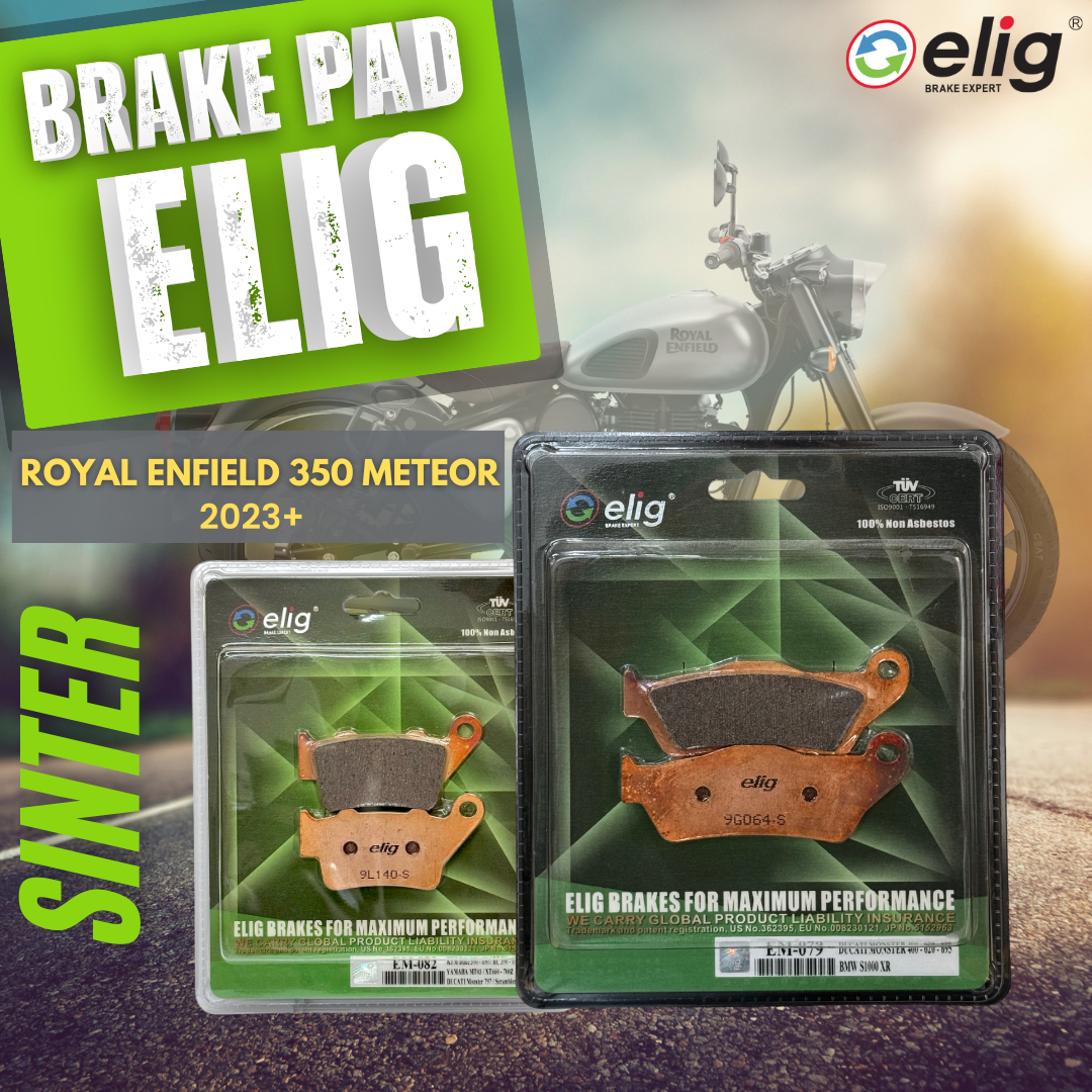 Bố thắng Elig Sinter dành cho xe ROYAL ENFIELD 350 METEOR 2023+ (Trước EM-079, Sau EM-082)