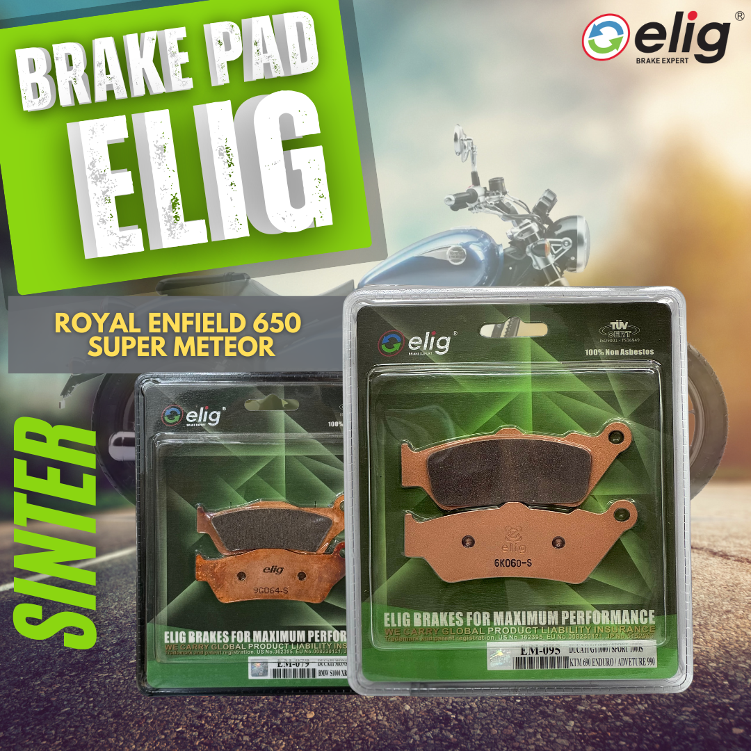 Bố thắng Elig Sinter dành cho xe ROYAL ENFIELD 650 SUPER METEOR (Trước EM-095, Sau EM-082)