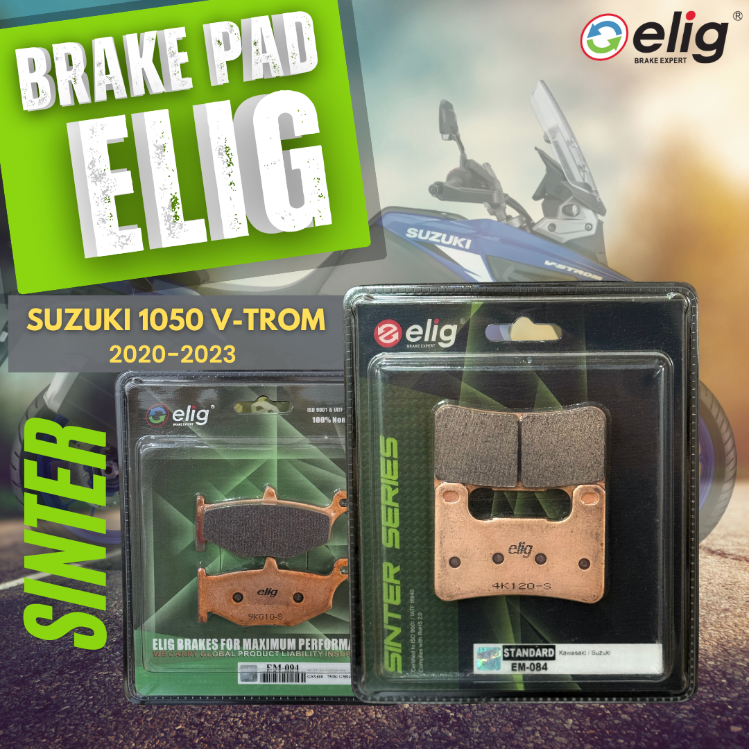 Bố thắng Elig Sinter dành cho xe SUZUKI V-TROM 1050 2020-2023 (Trước EM-084, Sau EM-094)