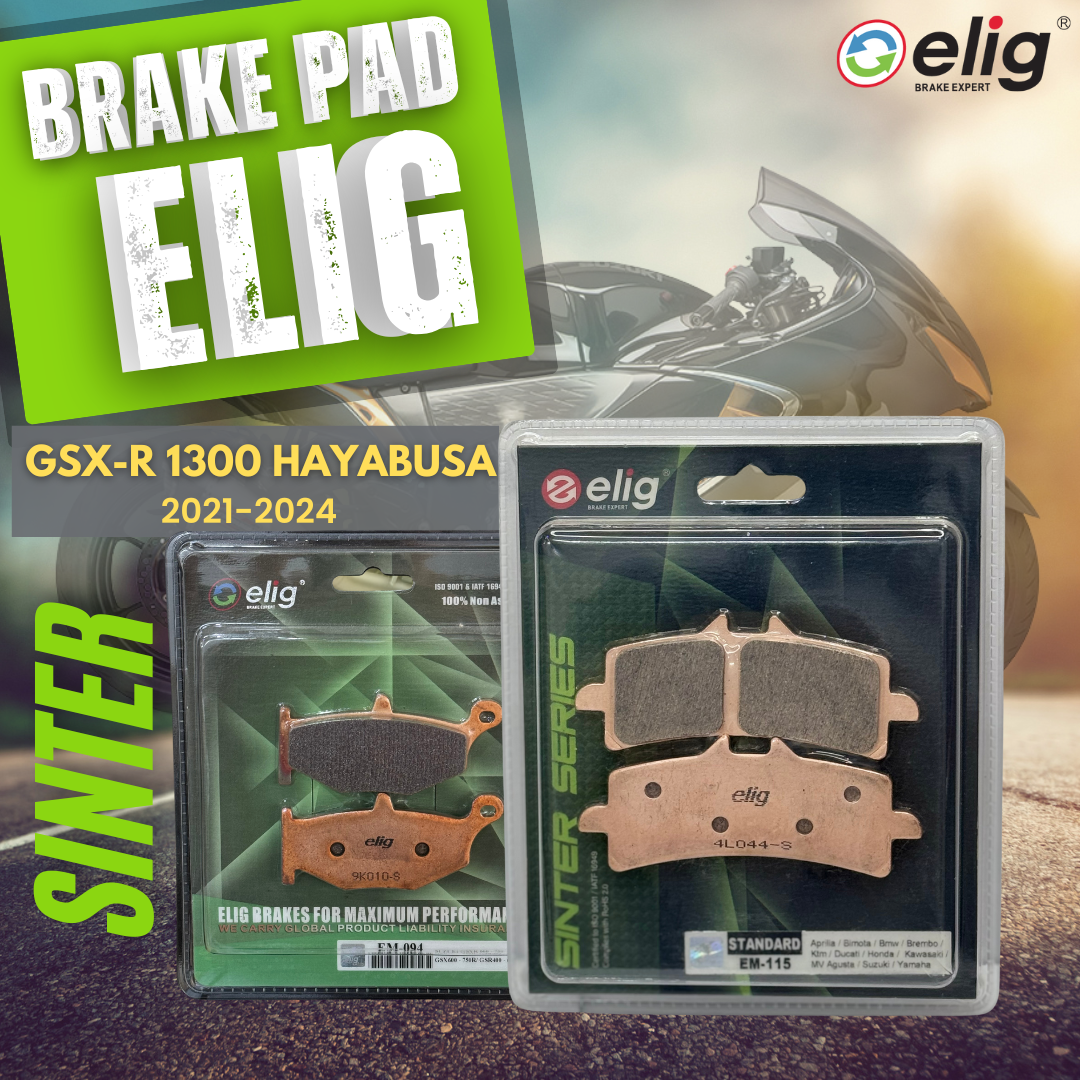 Bố thắng Elig Sinter dành cho xe SUZUKI 1300 HAYABUSA 2020-2023 (Trước EM-115, Sau EM-094 )