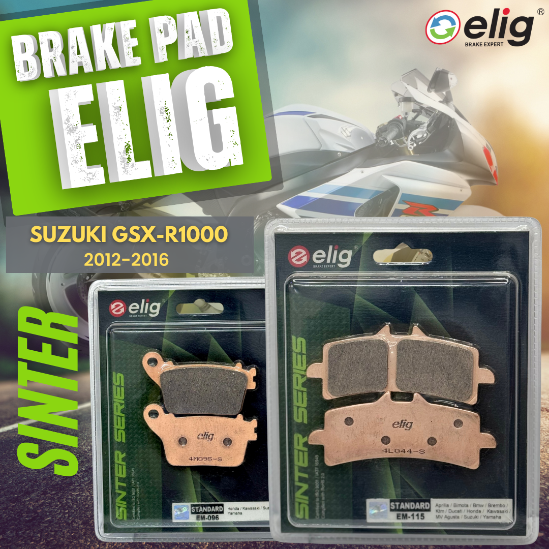 Bố thắng Elig Sinter dành cho xe SUZUKI GSX-R1000 2012-2016 (Trước EM-115, Sau EM-096 )