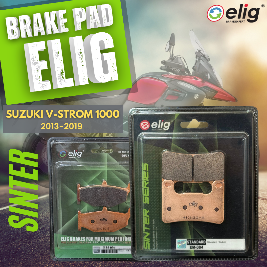 Bố thắng Elig Sinter dành cho xe SUZUKI V-TROM 1000 2013-2019 (Trước EM-084, Sau EM-094)