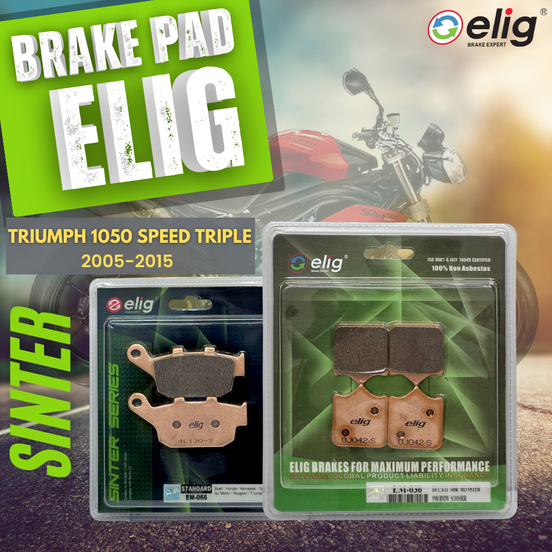Bố thắng Elig Sinter dành cho xe TRIUMPH 1050 SPEED TRIPLE 2005-2015