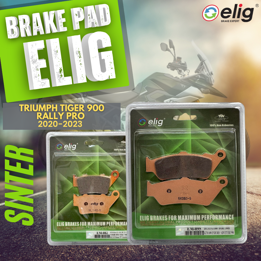 Bố thắng Elig Sinter dành cho xe TRIUMPH 900 RALLY PRO 2020-2023 (Trước EM-095, Sau EM-082 )