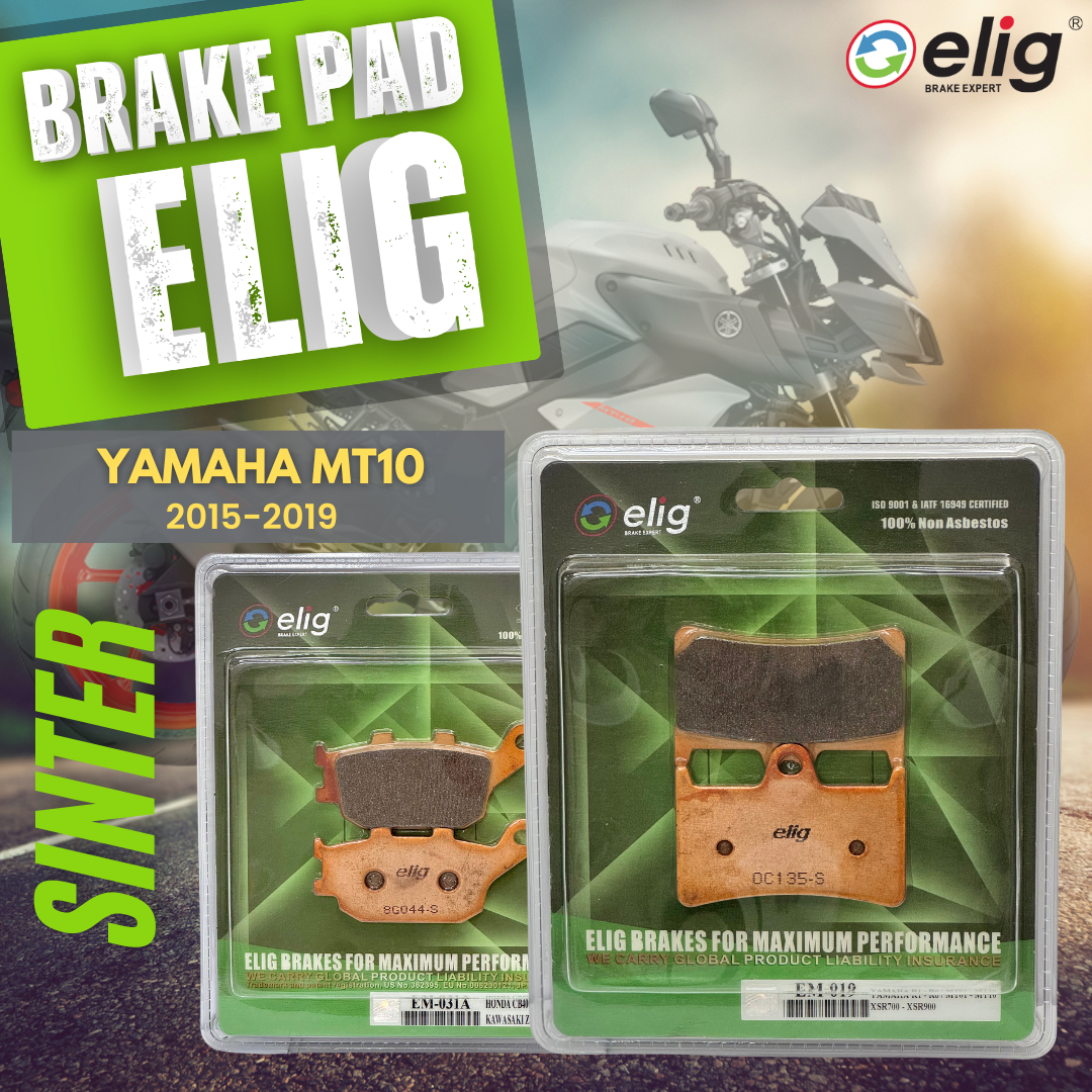 Bố thắng Elig Sinter dành cho xe YAMAHA MT10 2015-2019 (Trước EM-019, Sau EM-031A)